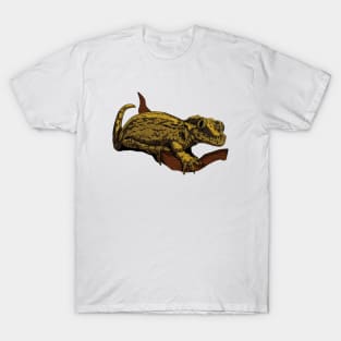 Drawing - gargoyle gecko T-Shirt